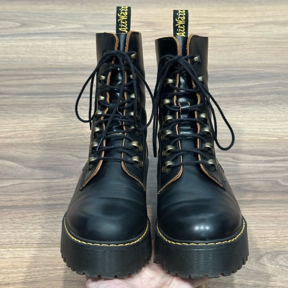 Dr. Martens Leona 7 Hook Boots in Black Size 10 - Picture 7 of 16